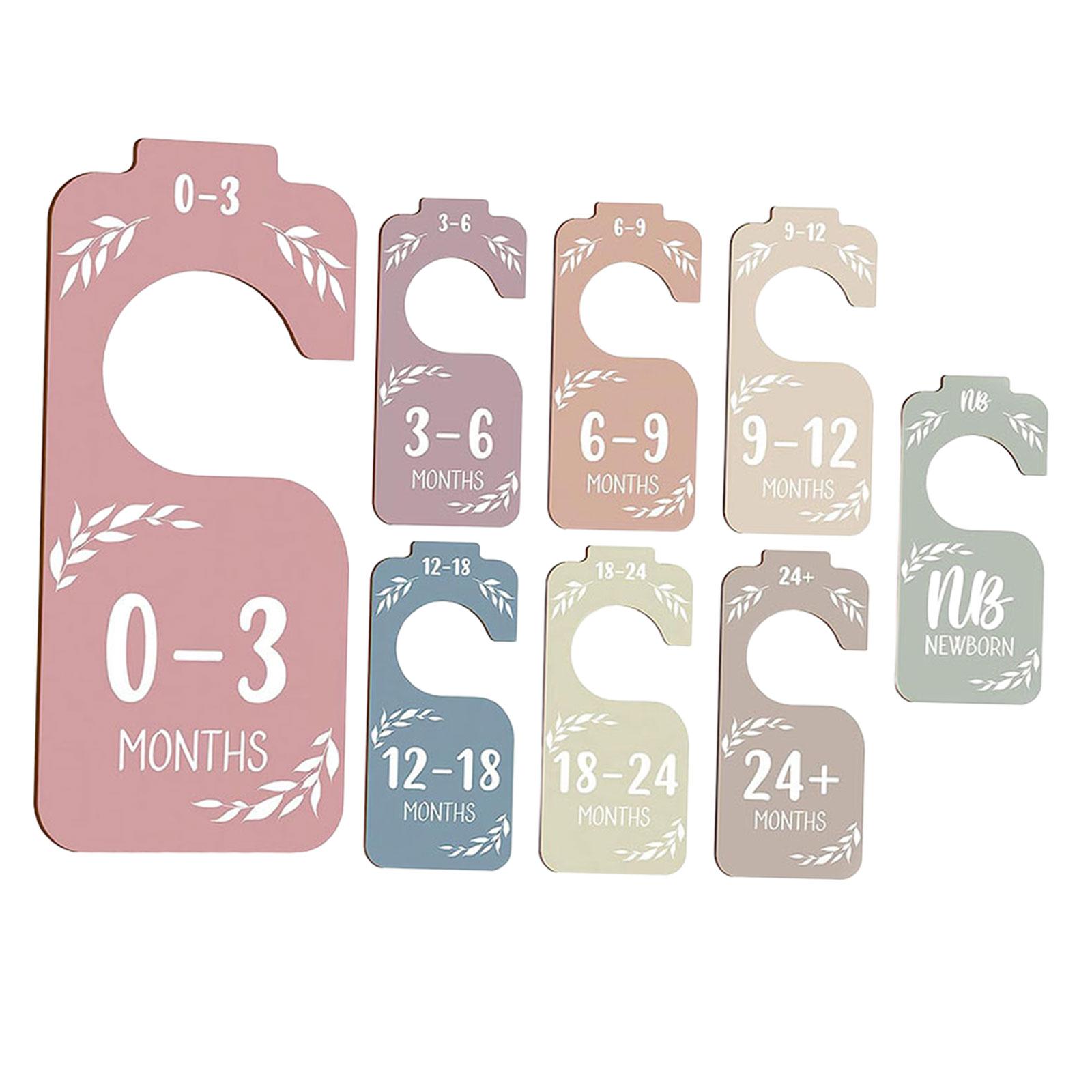 Baby Clothing Rack Gift - 8Pcs Baby Closet Size Dividers Gift