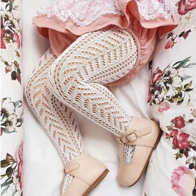 Baby Clothing In Summer - Summer Baby Girls Tights Hollow Out