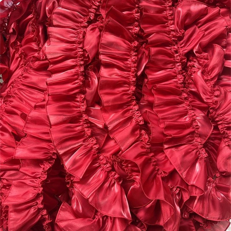 Baby Clothing Yarn - 7cm wide pearlescent yarn pleated lace