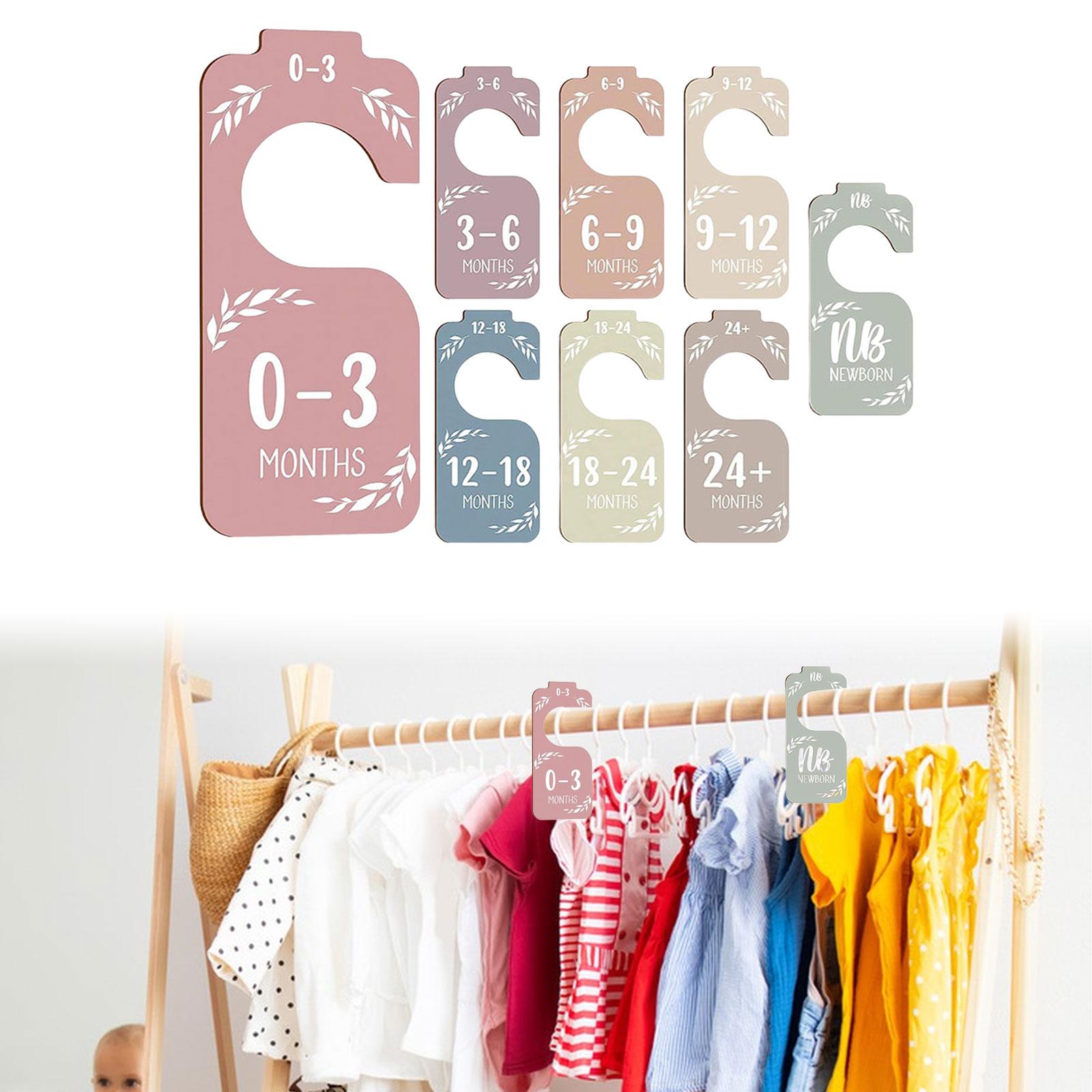 8Pcs Baby Closet Size Dividers - Baby Clothing Rack Gift ulasan dan harga