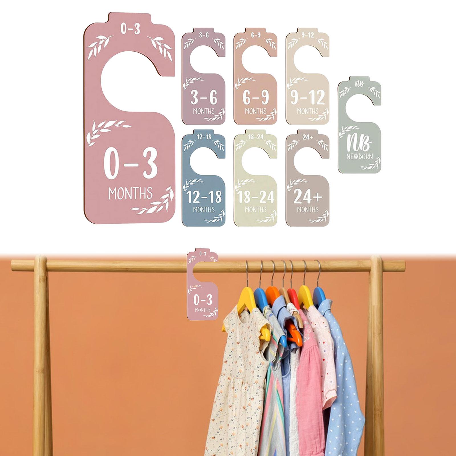 8Pcs Baby Closet Size Dividers - Baby Clothing Rack Gift ulasan dan harga