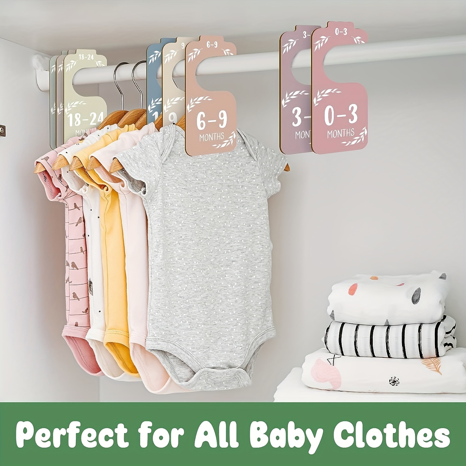 8pcs Wooden Baby Closet Divide - Baby Clothing Wardrobe ulasan dan harga