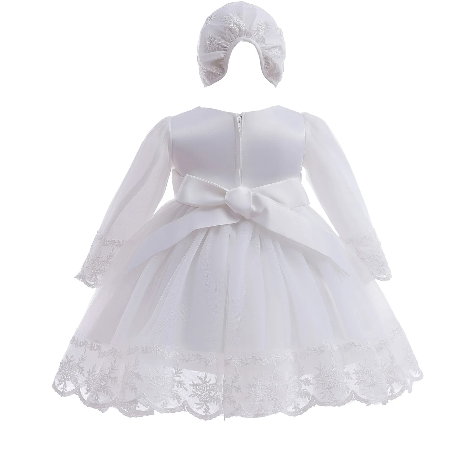 Baby Girl Dress White Embroide - Baby Clothing Yarn ulasan dan harga