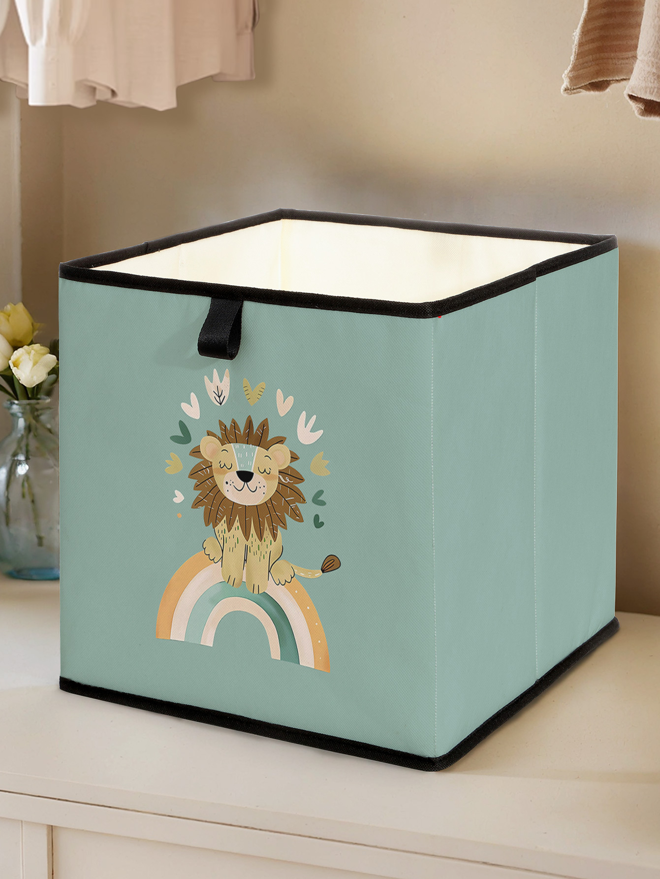 Cute Lion Rainbow Print Foldab - Baby Clothing Wardrobe ulasan dan harga