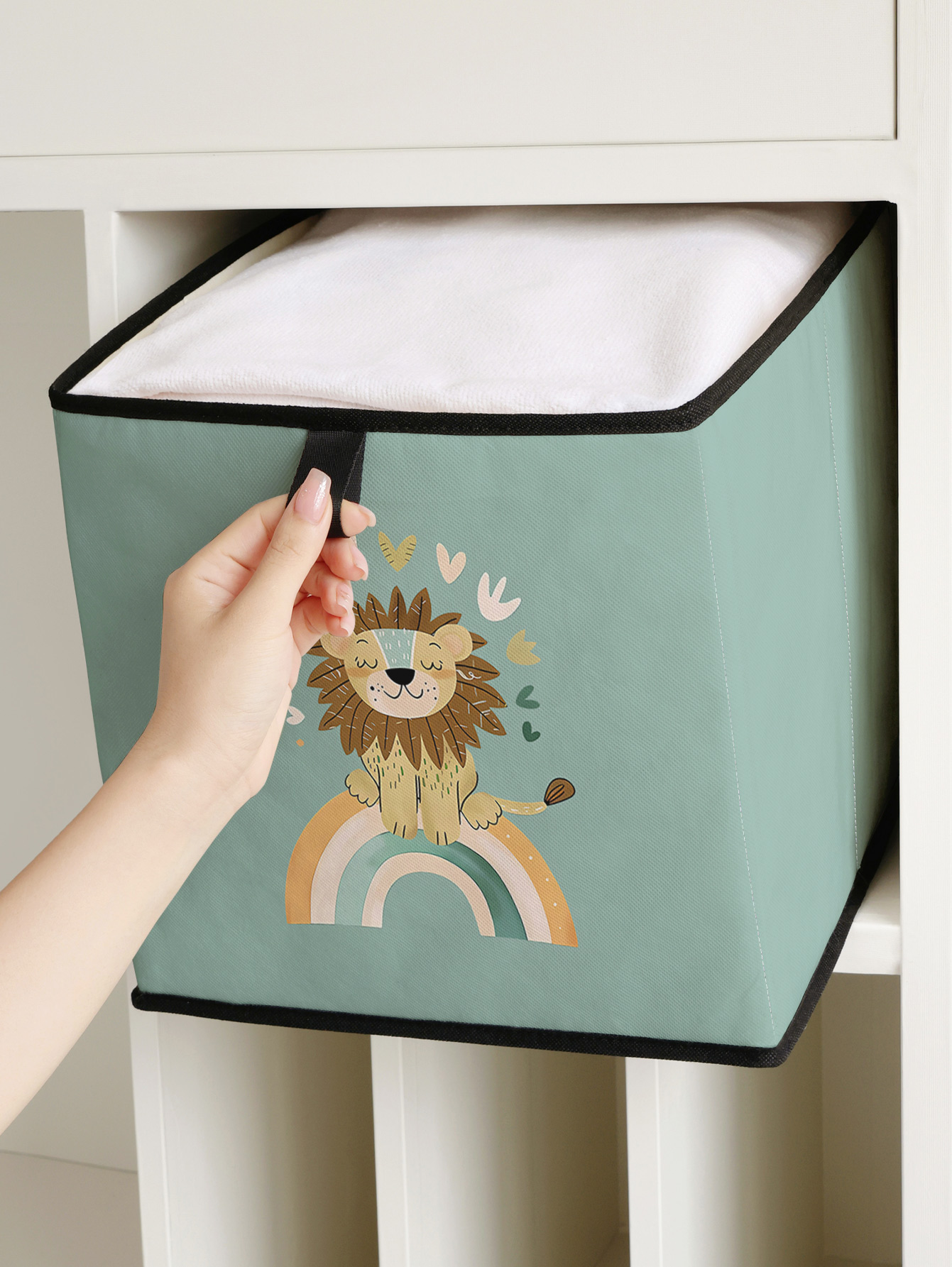 Cute Lion Rainbow Print Foldab - Baby Clothing Wardrobe ulasan dan harga