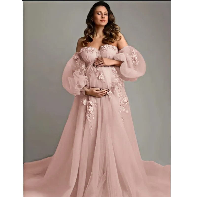 Hand-Finished Maternity Gown - - Baby Clothing Embroidery ulasan dan harga