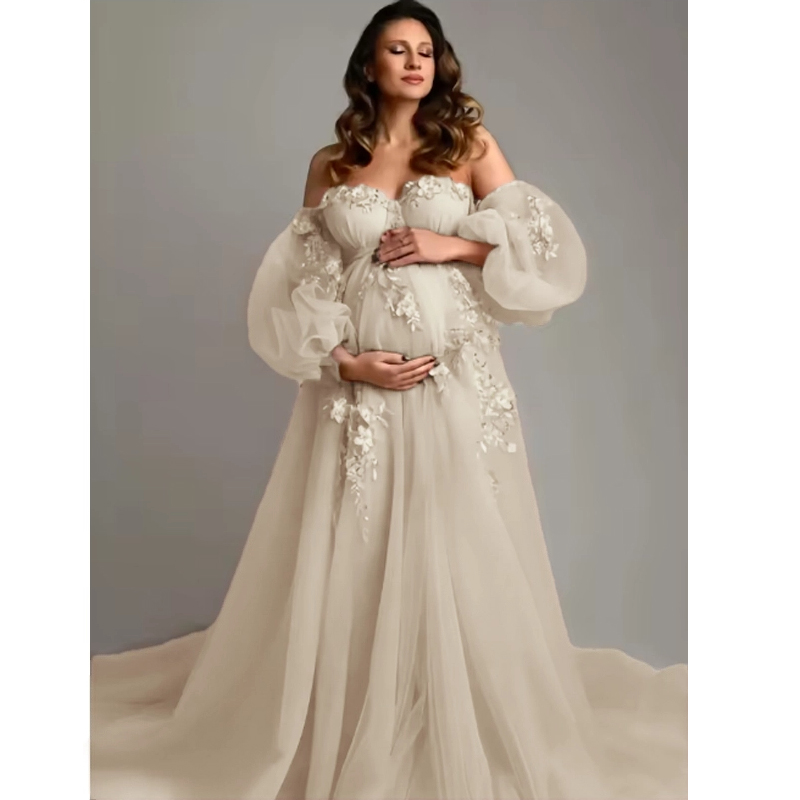 Hand-Finished Maternity Gown - - Baby Clothing Embroidery ulasan dan harga