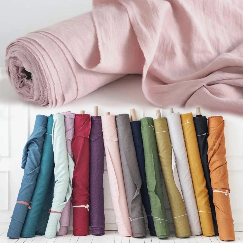 280cm*100cm Pure Linen Fabric  - Baby Clothing Organic ulasan dan harga