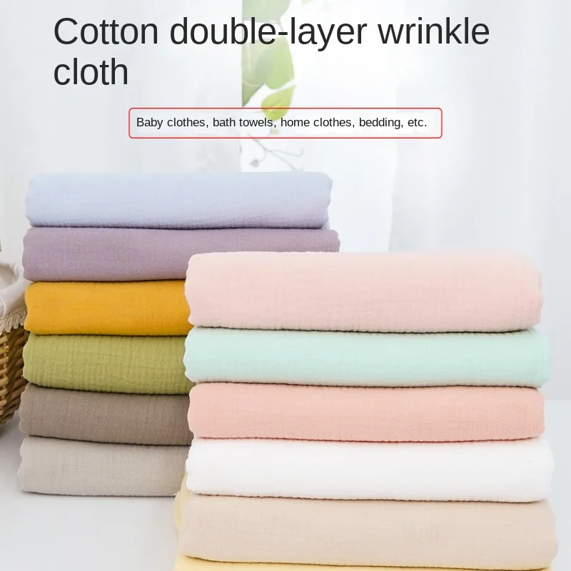 100% Cotton Double-layer Wrink - Baby Clothing Organic ulasan dan harga