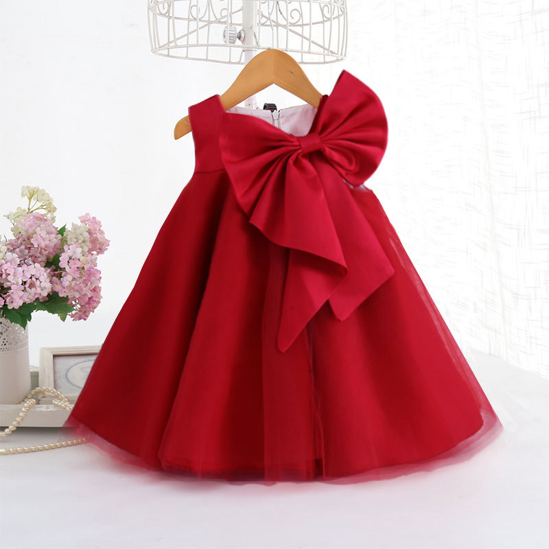 Summer Big Bow Baby Girl Dress - Baby Clothing For Summer ulasan dan harga