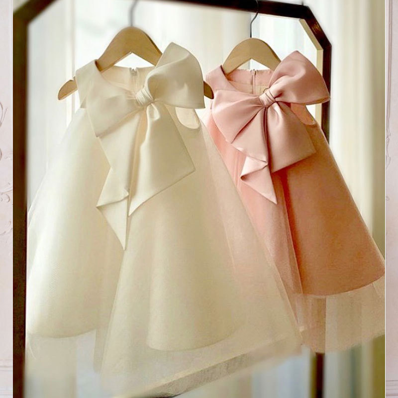 Summer Big Bow Baby Girl Dress - Baby Clothing For Summer ulasan dan harga