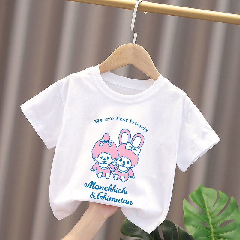 Monchhichi Kids T-shirts Anime - Baby Clothing In Summer ulasan dan harga