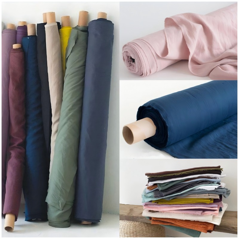 280cmx100cm Pure Linen Fabric  - Baby Clothing Organic ulasan dan harga