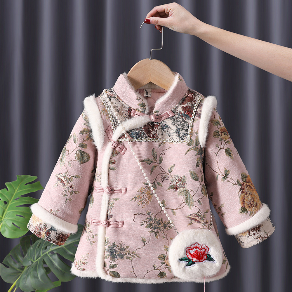 Winter Baby Girls Hanfu Kids P - Baby Clothing Embroidery ulasan dan harga