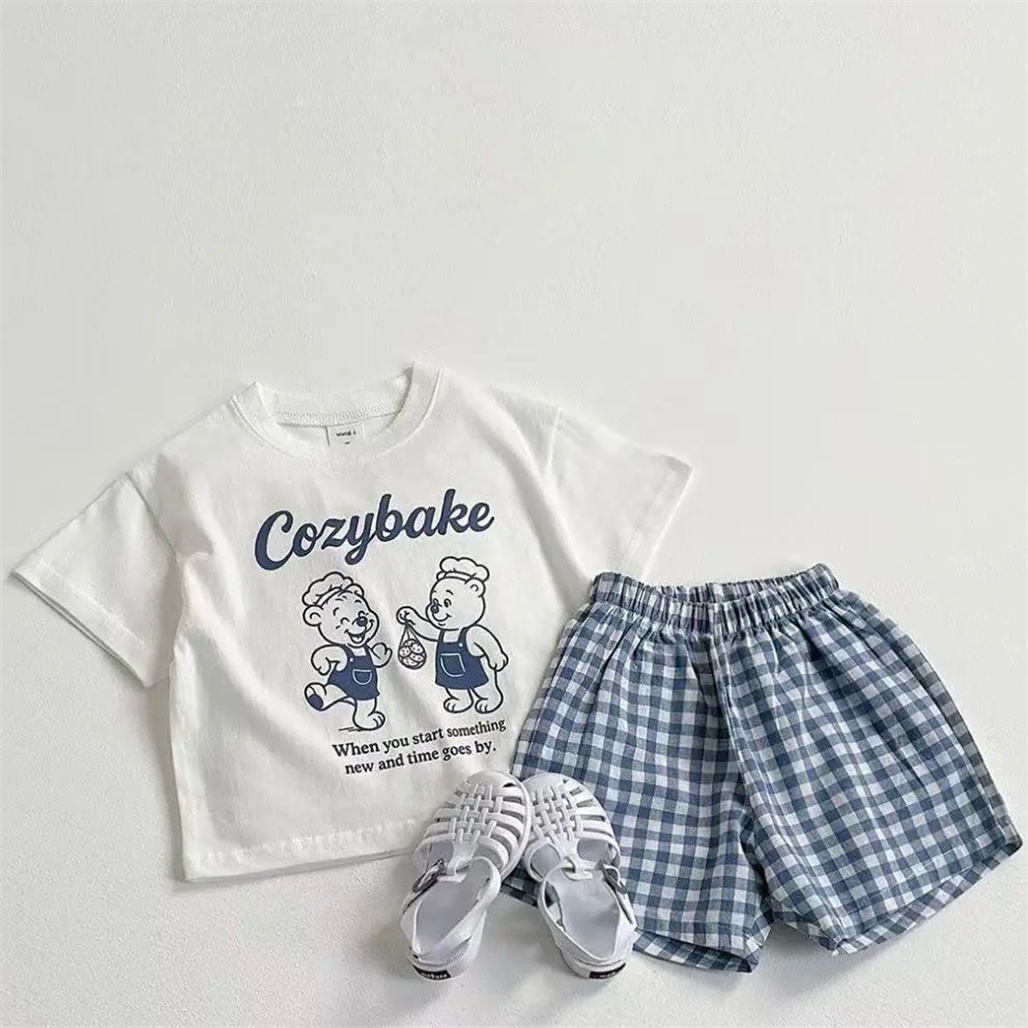 Cartoon Tshirts+Shorts Two Pie - Baby Clothing Designer ulasan dan harga