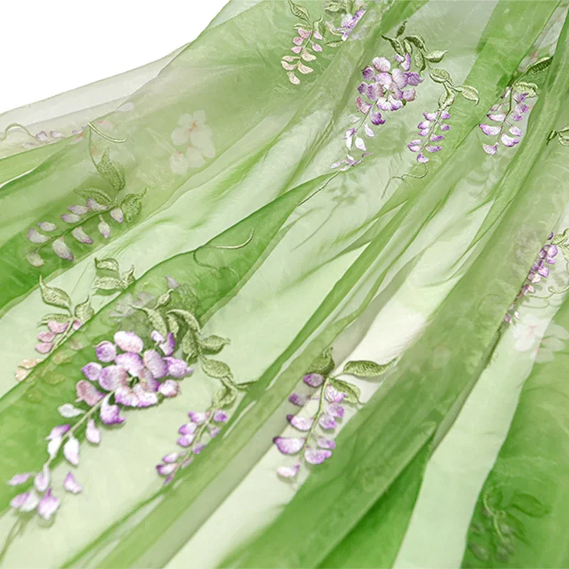 Wisteria Embroidery Fabric DIY - Baby Clothing In Summer ulasan dan harga