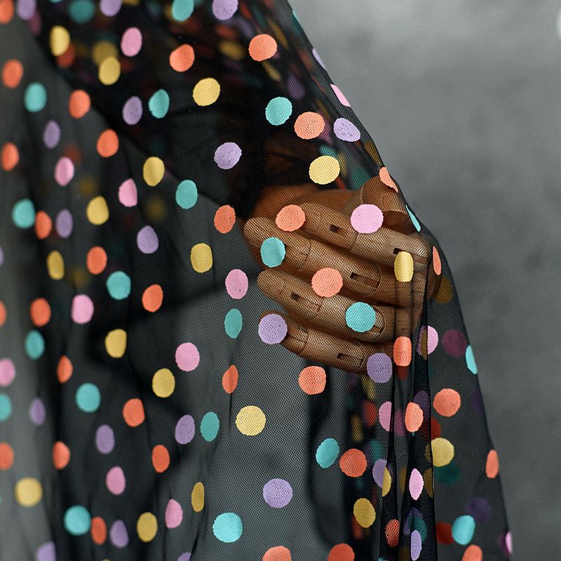 155cm Wide Colorful Polka Dot  - Baby Clothing Organic ulasan dan harga