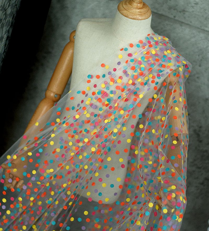 155cm Wide Colorful Polka Dot  - Baby Clothing Organic ulasan dan harga
