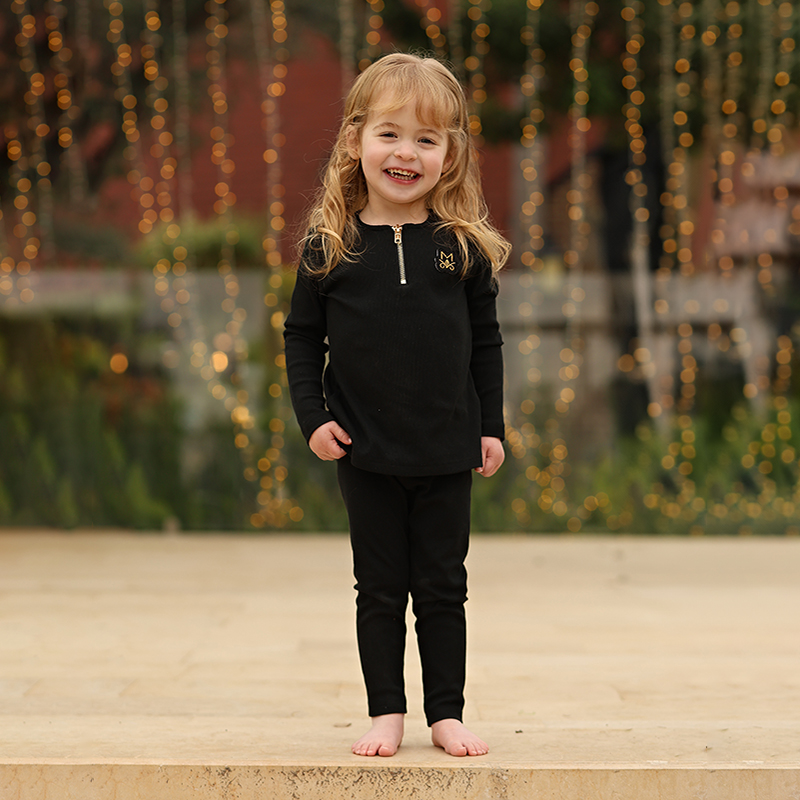 Summer Black Ribbed Family Mat - Baby Clothing For Summer ulasan dan harga