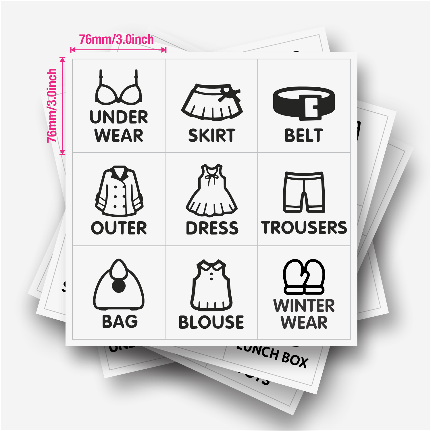 9 pcs/Sheet, Wardrobe Organize - Baby Clothing Wardrobe ulasan dan harga