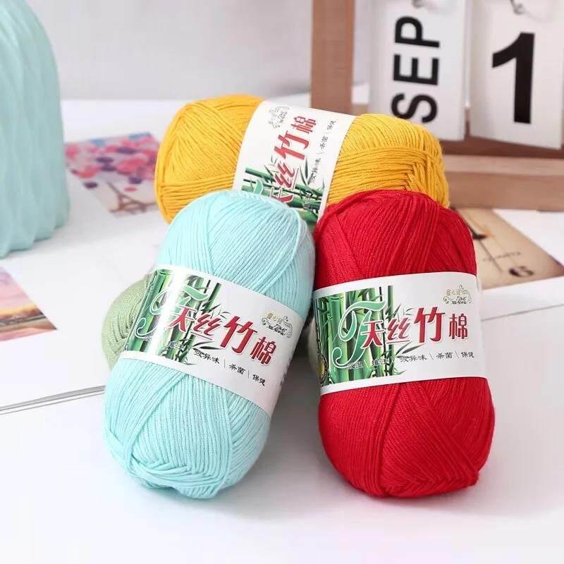 Pure Cotton Fine Yarn Bamboo C - Baby Clothing Yarn ulasan dan harga
