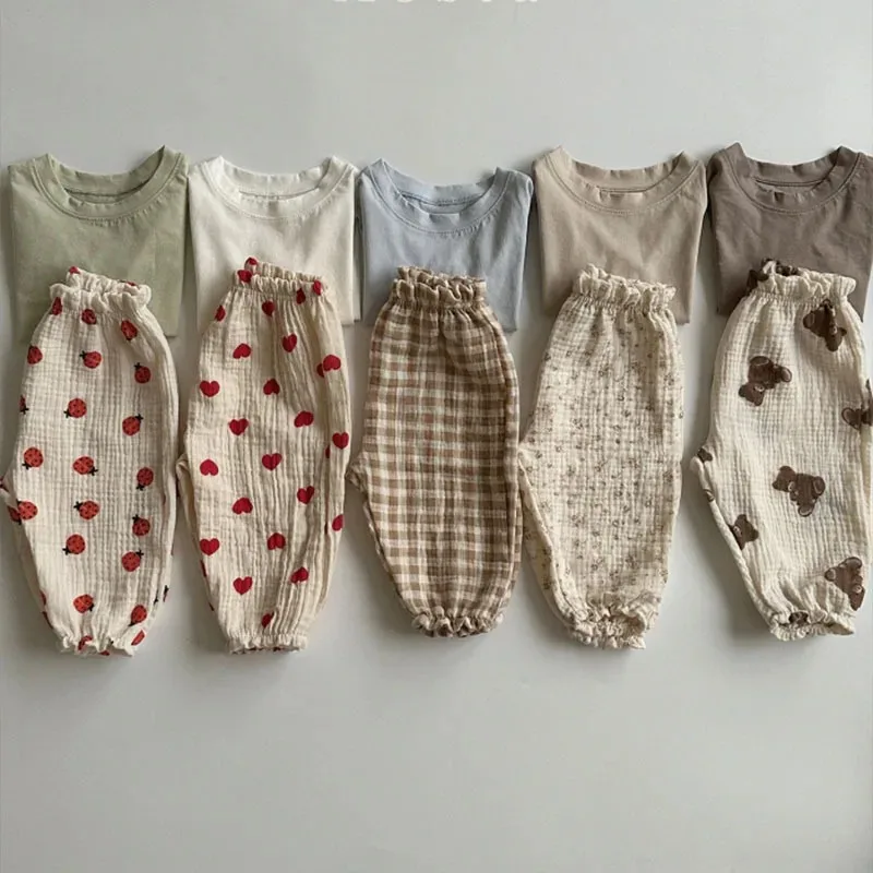 Soft Muslin Clothes Pants Pant - Baby Clothing Organic ulasan dan harga